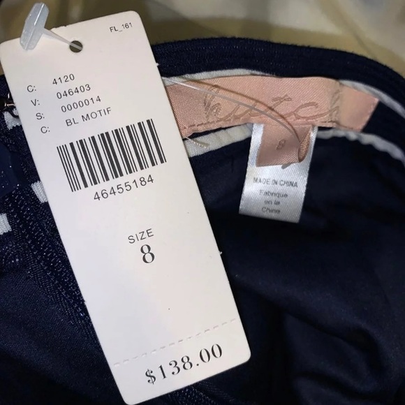 NWT Anthropology Hutch Navi and white stripe skirt - Picture 3 of 3